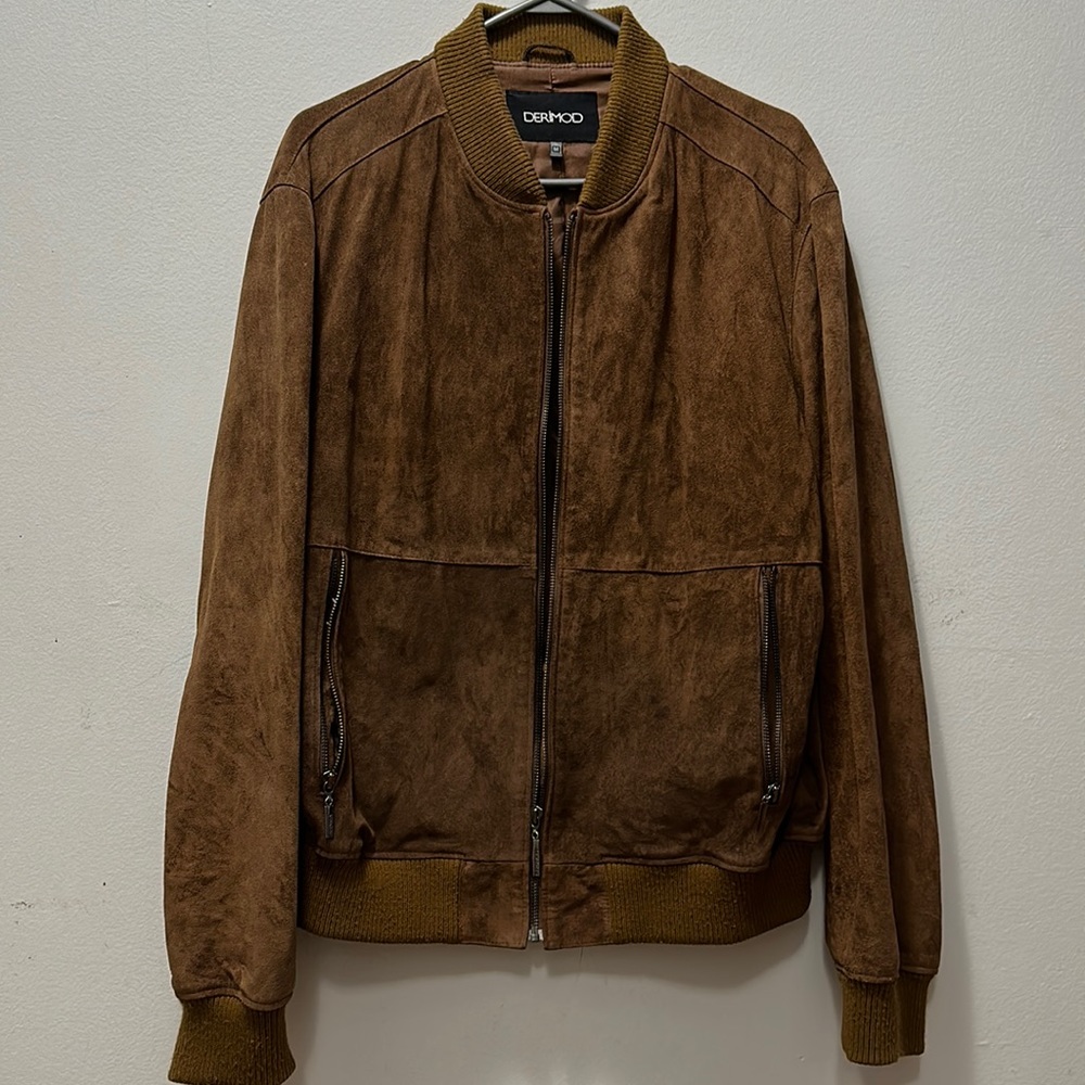 Derimod 100 % Suede Leather Jacket -M